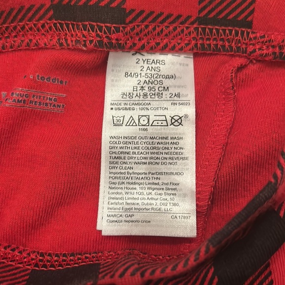 Buffalo check pajama set - Picture 2 of 2